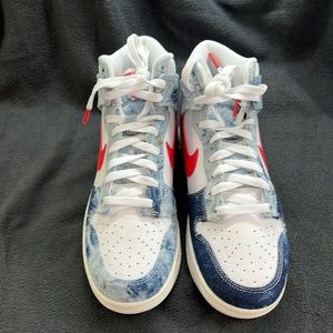 Nike DUNK HIGH multicolored / habanero red-white woman’s size 8